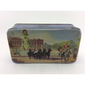 Walters Palm Toffee Tin Buckingham Palace Lifeguards Entering the Mall VINTAGE